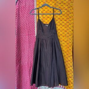 Brown crepe linen Max Studio dress.  Only worn once, mint condition!